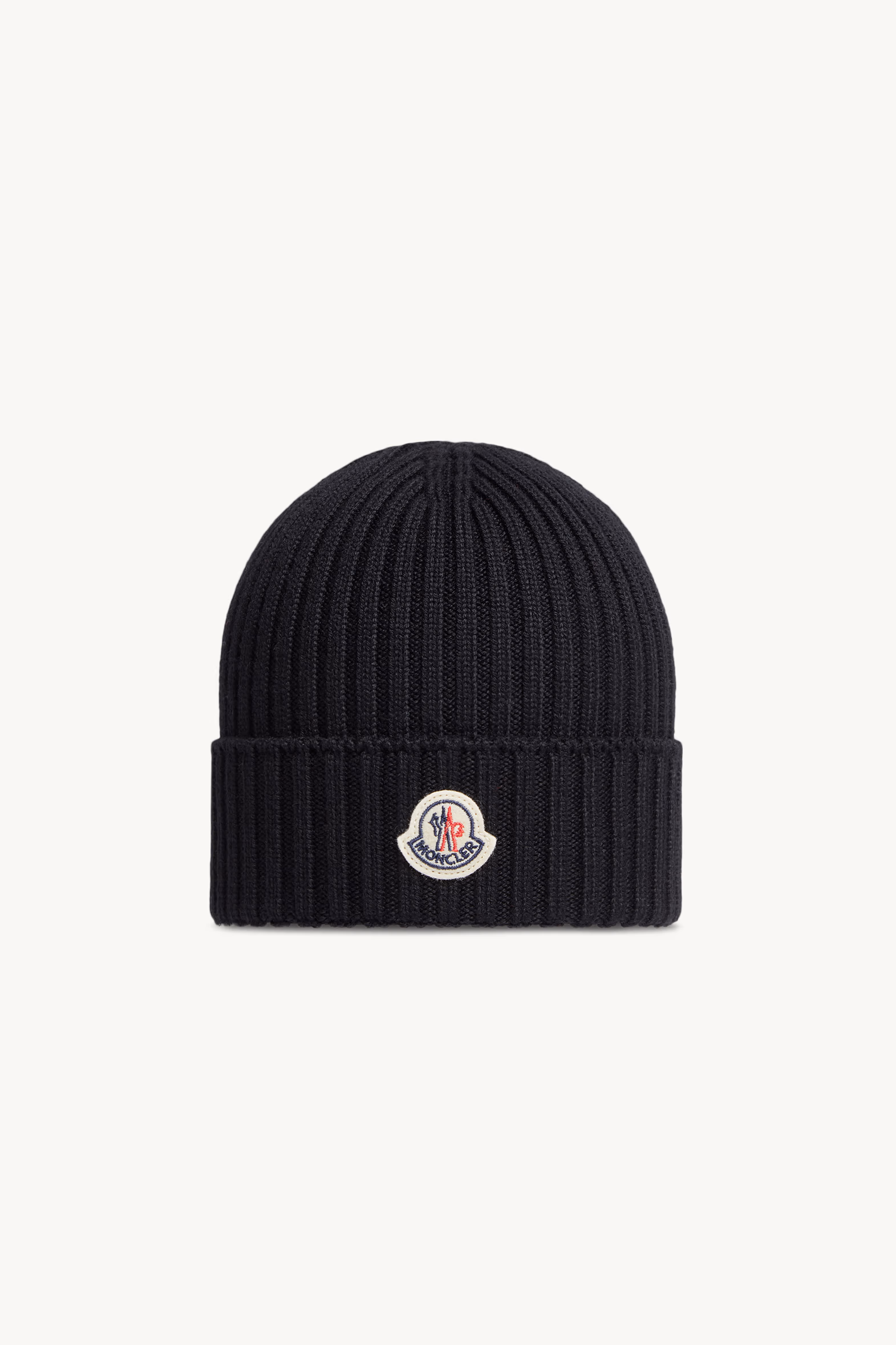 Wool Beanie Gender Neutral Black Moncler 0